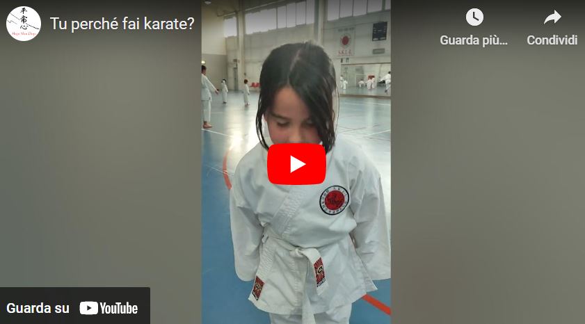 Tu perché fai karate?